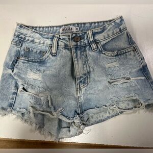 Chelsea Distressed Denim Shorts